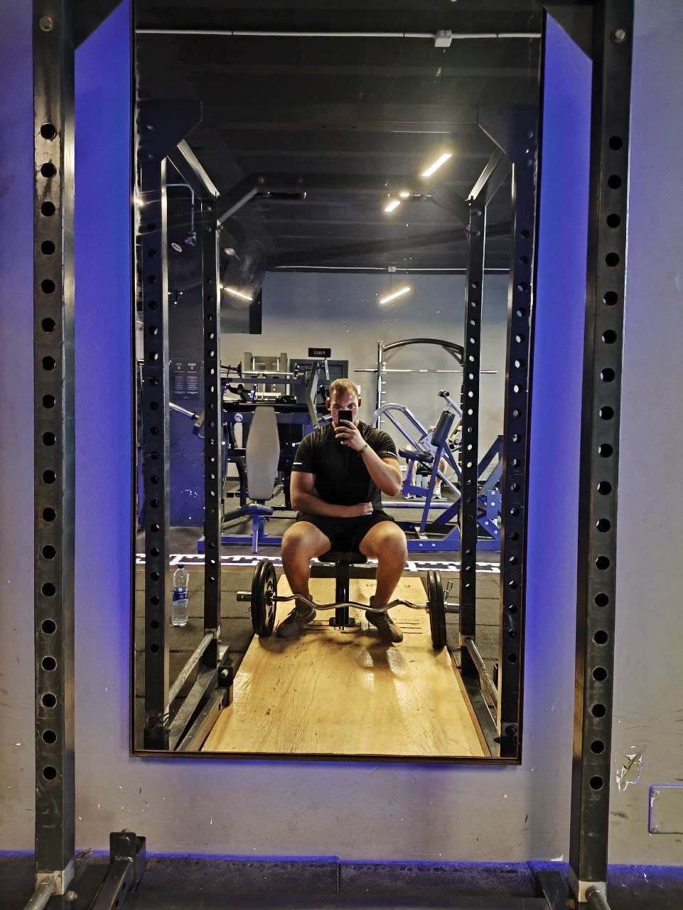 Marc Bonnin entrenando en el gimnasio